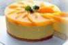 Kue keju persik tanpa dipanggang: resep langkah demi langkah