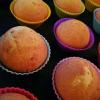 Cupcake dengan raspberry di kefir: resep langkah demi langkah
