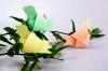 Musim semi akan datang: Membuat origami "Burung pada pohon" selama 5 menit